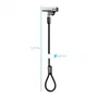 Tooq Cable de Seguridad Tipo NANO con Llave, 1.5m, Gris Oscuro